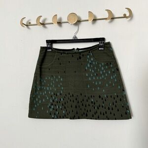 Smoking Lily olive green skirt - Small